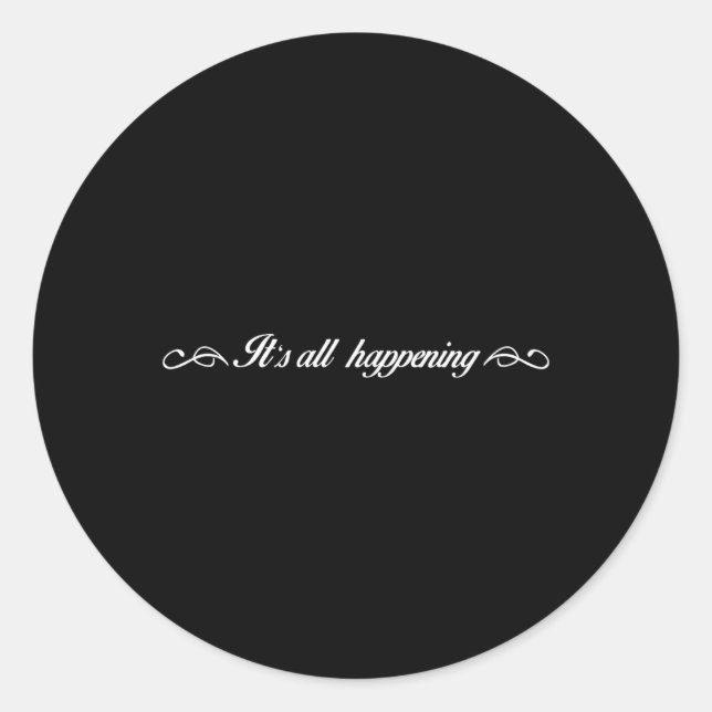It'S All Happening Scheana Vpr Classic Round Sticker (Front)