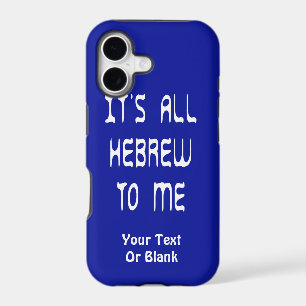 It's All Hebrew To Me