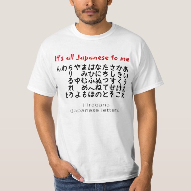 It's all Japanese to me shirt (Front)