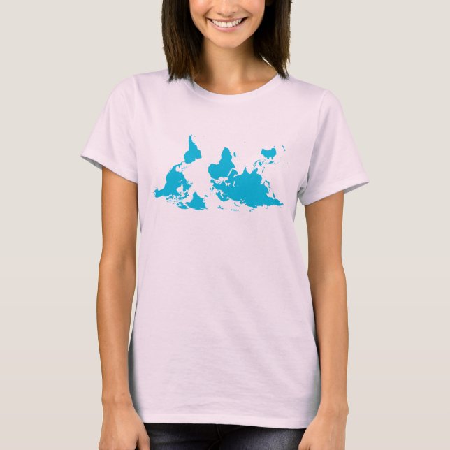 It's All Relative world map tee shirt (Front)