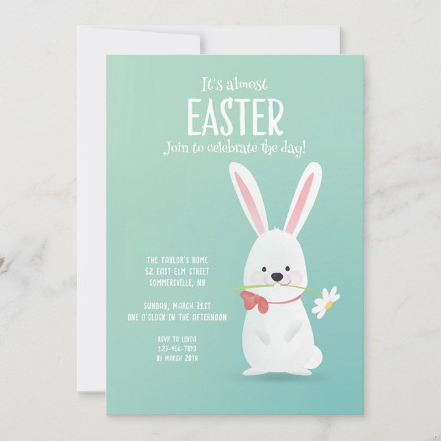 It's Almost Easter Invitation (Front)
