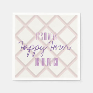 It's always Happy Hour on the Porch Napkin