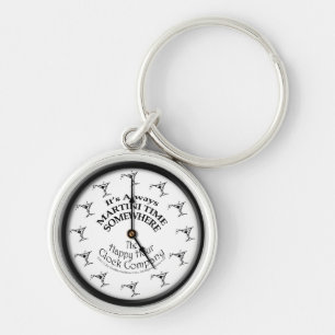 IT'S ALWAYS MARTINI TIME SOMEWHERE KEYCHAIN
