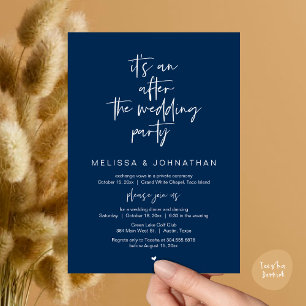 It's an after the wedding party, Wedding elopement Invitation