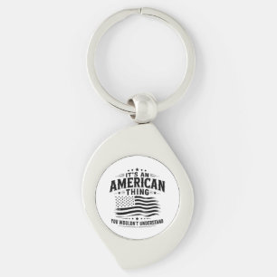 It's an American thing USA patriotic humour Key Ring
