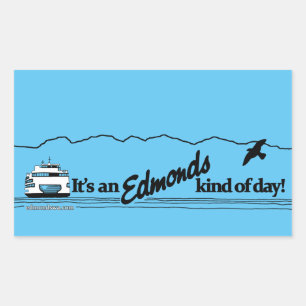 It's An Edmonds Kind of Day Rectangular Sticker