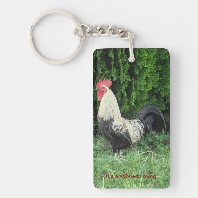 It's An Oviedo Thing Chicken Keychain (Front)