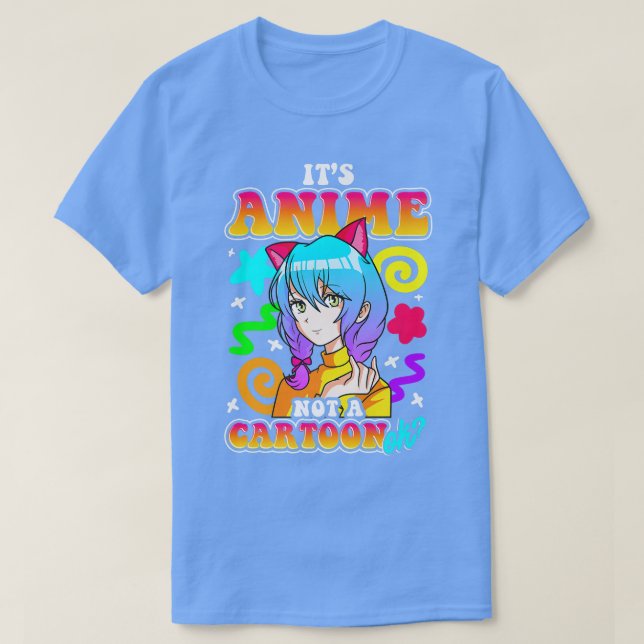 It's Anime Not A Cartoon Kids Girls Kawaii Japan T T-Shirt (Design Front)