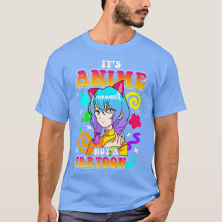 It's Anime Not A Cartoon Kids Girls Kawaii Japan T T-Shirt