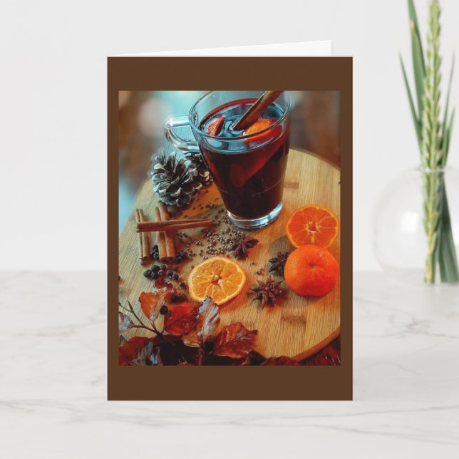 **IT'S AUTUMN & TIME TO CELEBRATE THANKSGIVING** CARD (Front)