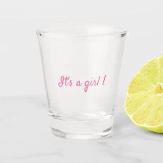It's baby girl Minimalist Shot Glasses