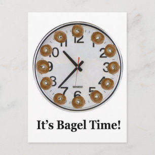 It's Bagel Time! Postcard