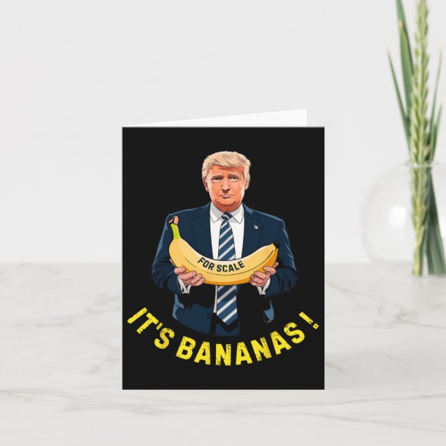 It's Banana (for Scale) Starship Funny Trump Tee 0 Card (Front)