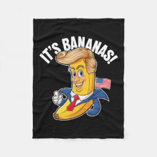 It's Bananas (for Scale) Starship Funny Meme Humou Fleece Blanket