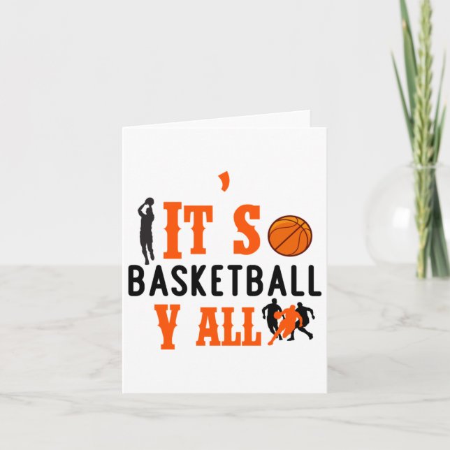 It's Basketball Y'all For Fun  Card (Front)