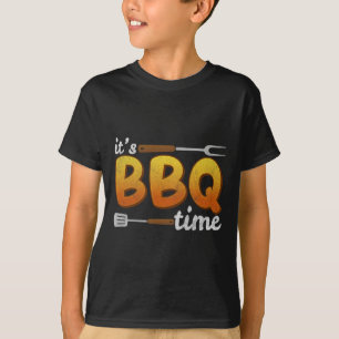 It's Bbq Time Grilling Bbq Lover Meat Smoker Men W T-Shirt