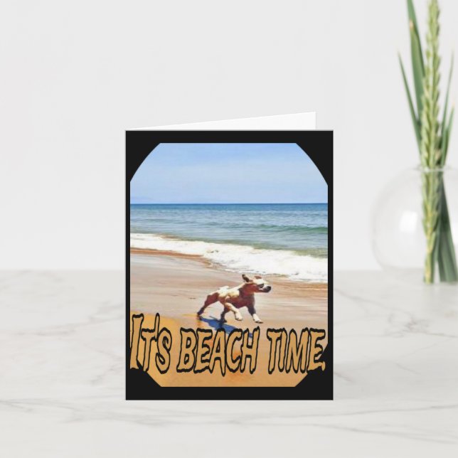 Its Beach Time  Card (Front)