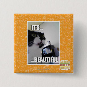 It's Beautiful 15 Cm Square Badge