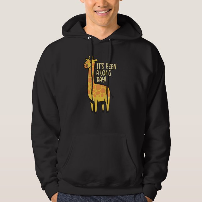 It's Been A Long Day   Cute Giraffe Pyjamas Hoodie (Front)