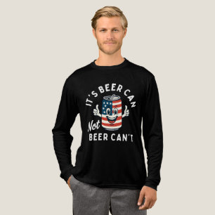 It's Beer Can Not Beer Can't Funny Party Drinking Tri-Blend Shirt