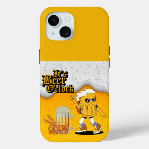It's Beer O'Clock Beer Mug Character iPhone 15 Case