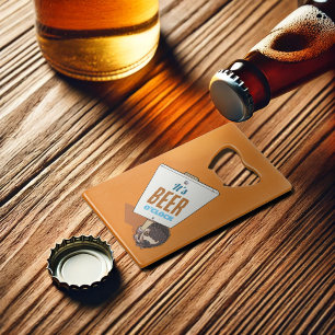 It's Beer O'Clock Cute Funny Hedgehog Cartoon