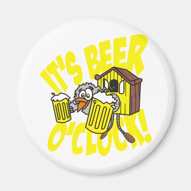 It's beer o'clock magnet (Front)
