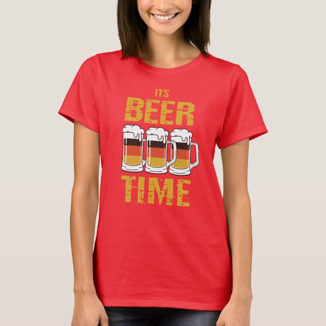 It's beer time T-Shirt (Front)