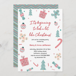 It's beginning to look a lot like Christmas Party Invitation