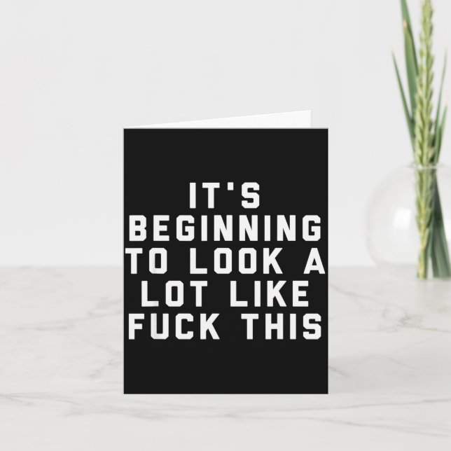 It's Beginning To Look A Lot Like For This  Card (Front)
