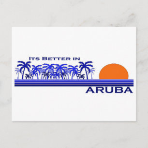 It's Better in Aruba Postcard