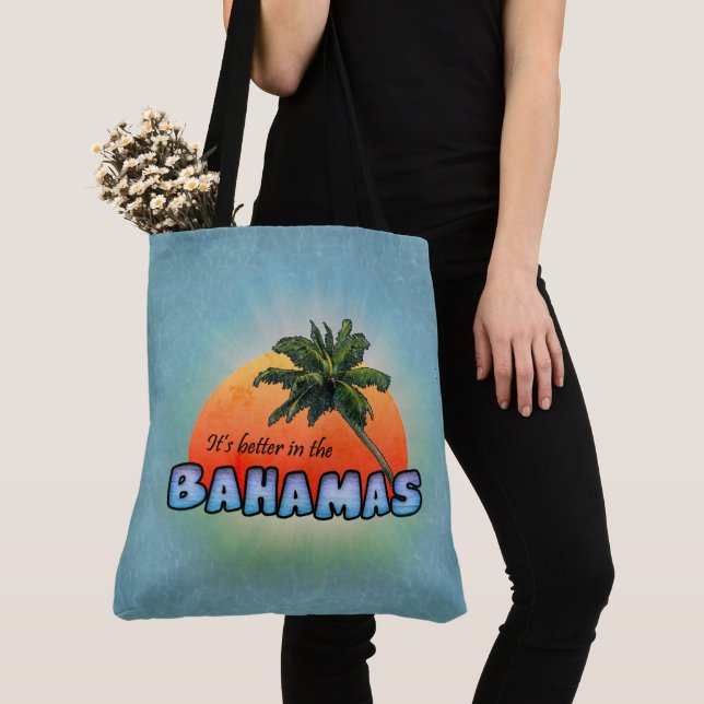 It's better in the Bahamas Tote Bag (Close Up)
