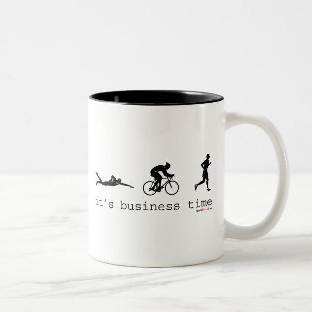 It's Business Time Two-Tone Coffee Mug (Right)