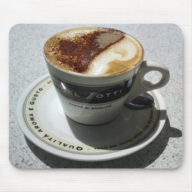 It's Cappuccino Time Mouse Pad (Front)