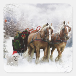 It's Christmas Square Sticker