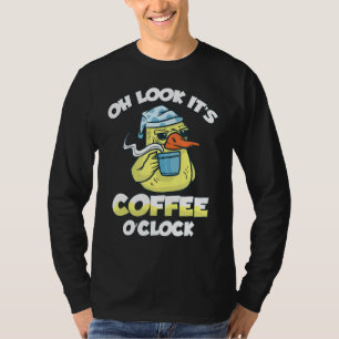 It's Coffee O'clock Everyday Drinking Caffeine App T-Shirt