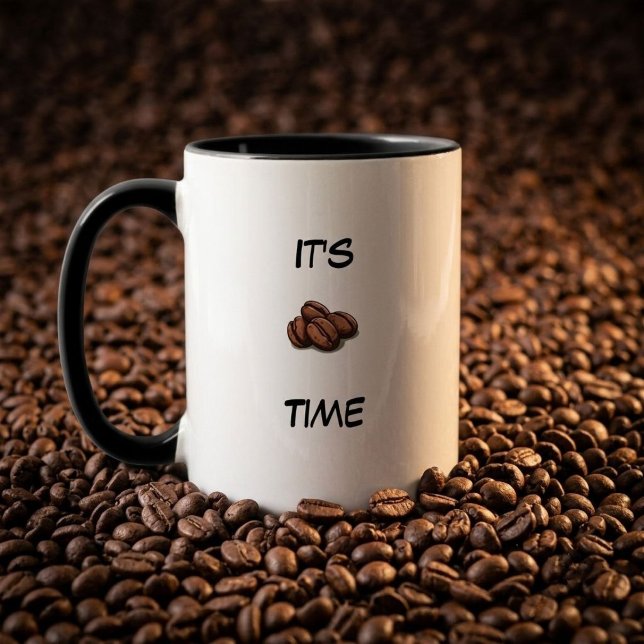 ☕ It's Coffee Time Mug – Fun Coffee Lover Gift (Creator Uploaded)