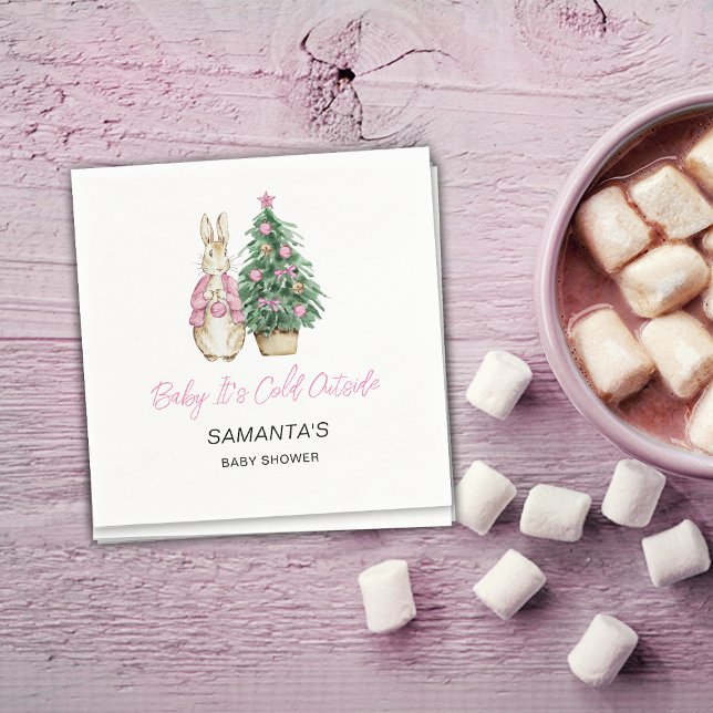 It's Cold Outside Baby Napkin (Creator Uploaded)