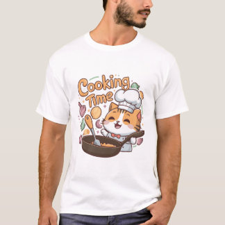 Its Cooking Time Cat T-Shirt