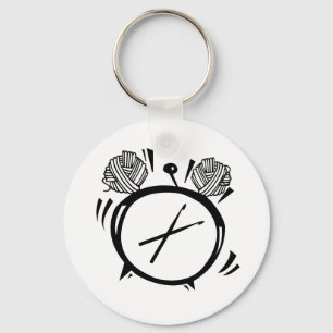 It's Crochet O'Clock Basic Button Keychain