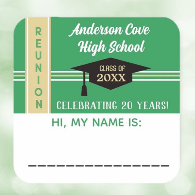 It's Customised! Class Reunion Name tag Sticker (Creator Uploaded)