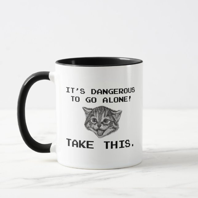 It's Dangerous To Go Alone! Take This Mug (Left)