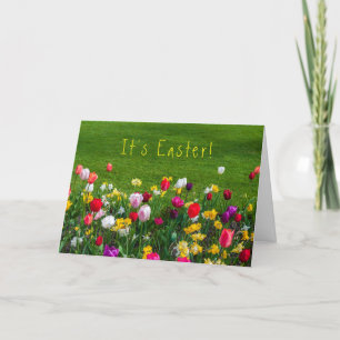 It's Easter Floral Holiday Card