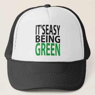 IT'S EASY BEING GREEN TRUCKER HAT