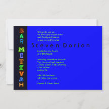 IT'S ELECTRIC Bar Bat Mitzvah Invitation