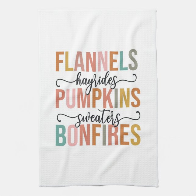 It's Fall Again Tea Towel (Vertical)