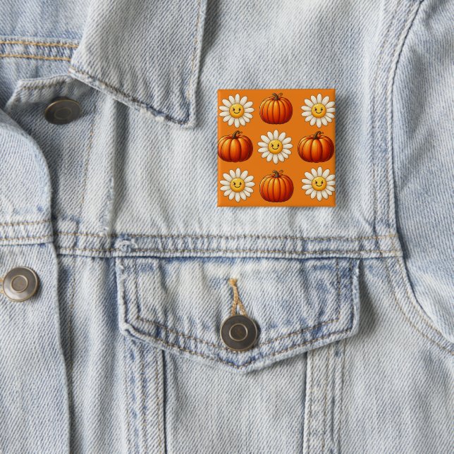 It's Fall Y'all 15 Cm Square Badge (In Situ)