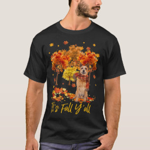 It's Fall Yall Australian Cattle Dog Tree Pumpkin T-Shirt