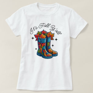 It's Fall Y'all   Autumn Season   Pumpkin T-Shirt
