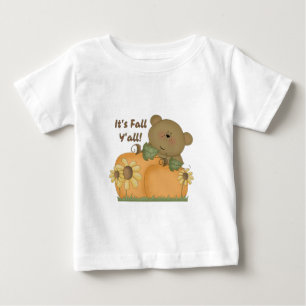 "It's Fall Y'all" Autumn Teddy Bear Infant Top